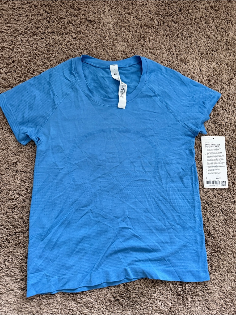 lululemon athletica Short-Sleeve Crew Tee in Bright Blue